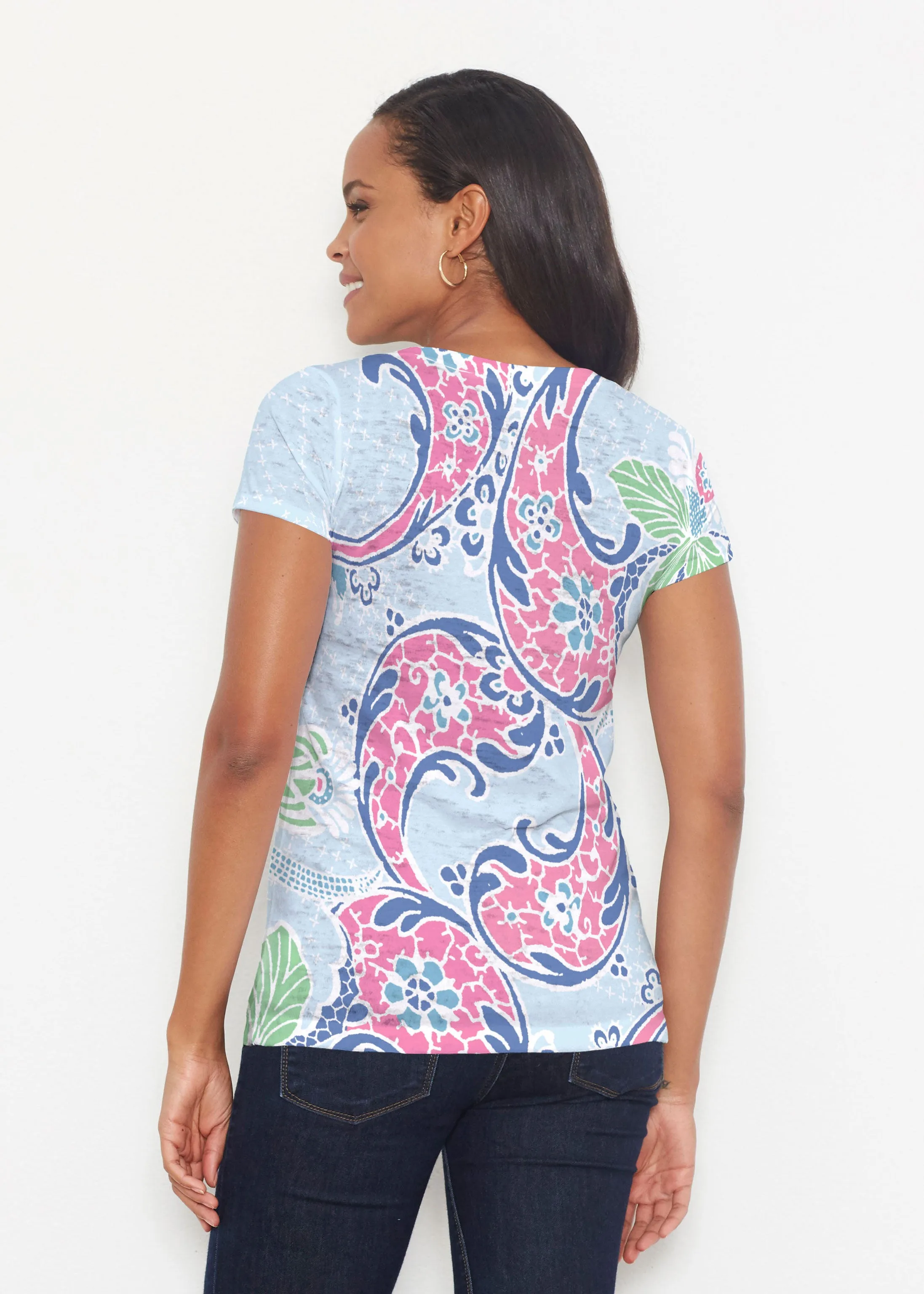 Tropical Island (2029) ~ Short Sleeve Scoop Shirt