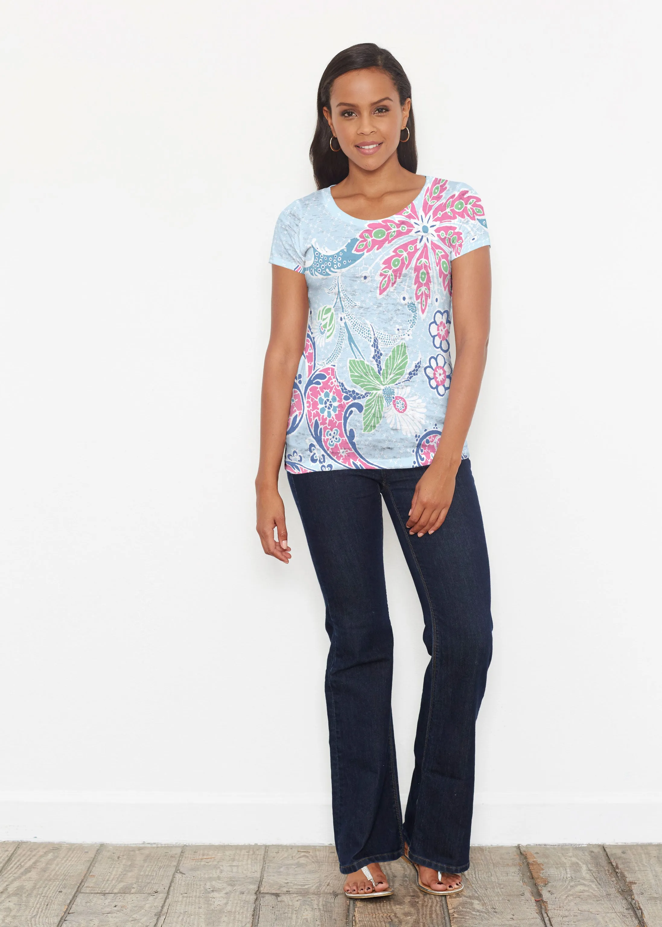 Tropical Island (2029) ~ Short Sleeve Scoop Shirt