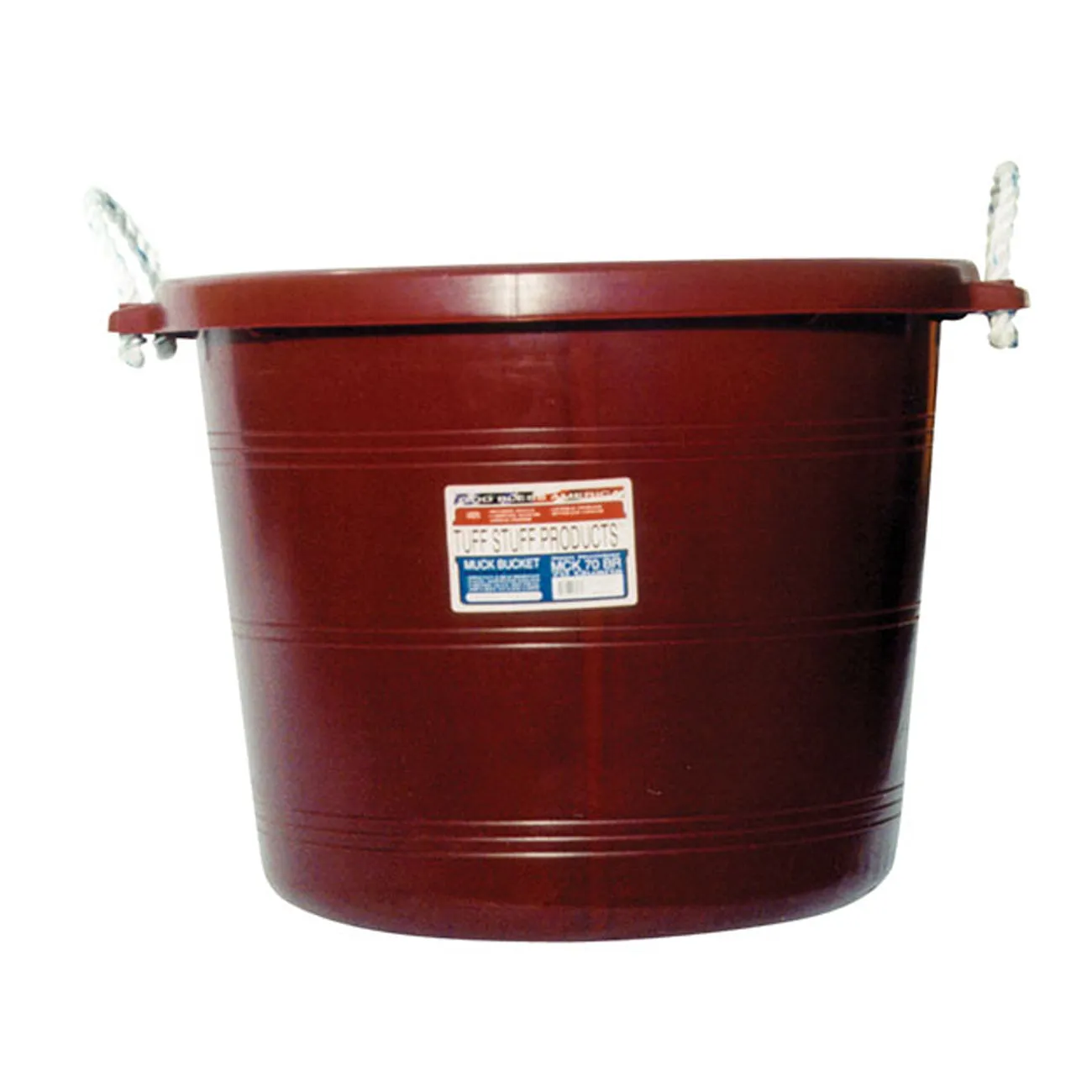 Tuff Stuff muck bucket 70 qts - burgundy