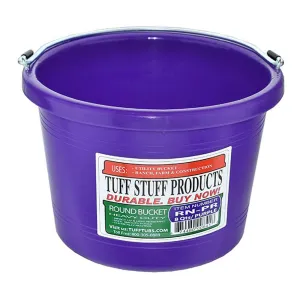 Tuff Stuff round bucket 8 qts - purple