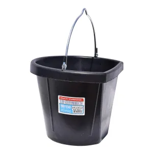 Tuff Stuff rubber flat back bucket 12 qts