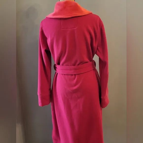 UGG Large Pink Heavy Cotton Plush Bathrobe