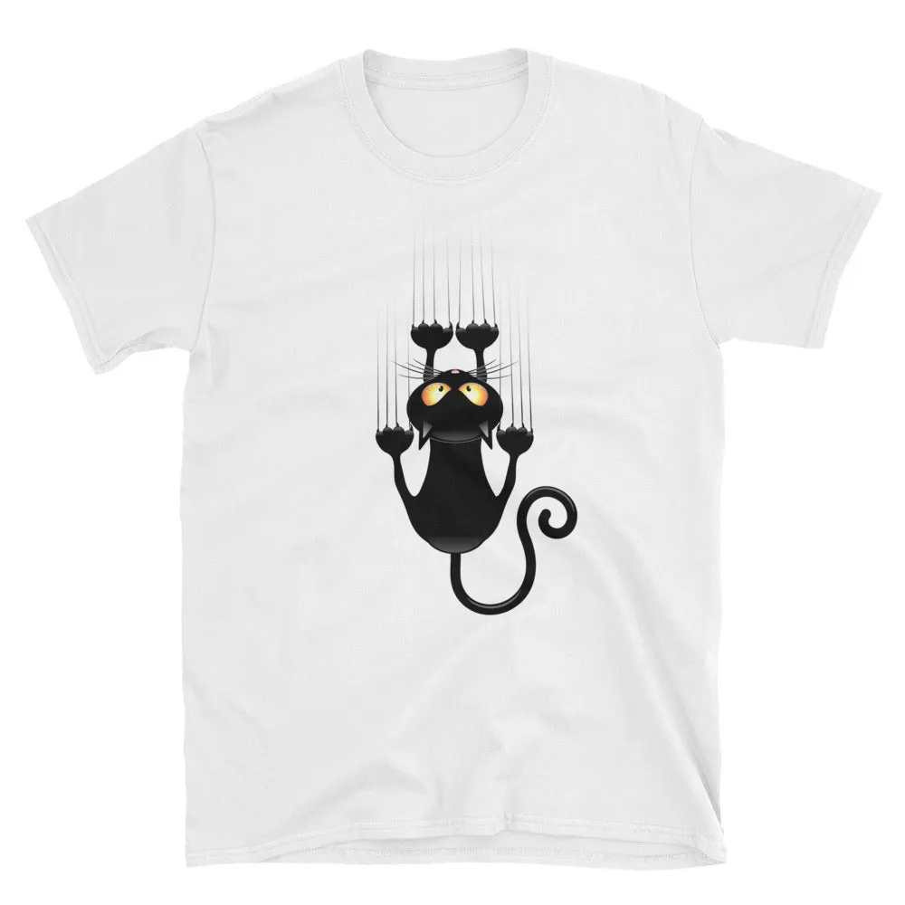 Unisex Cat T-Shirt White Cat Lover T Shirt