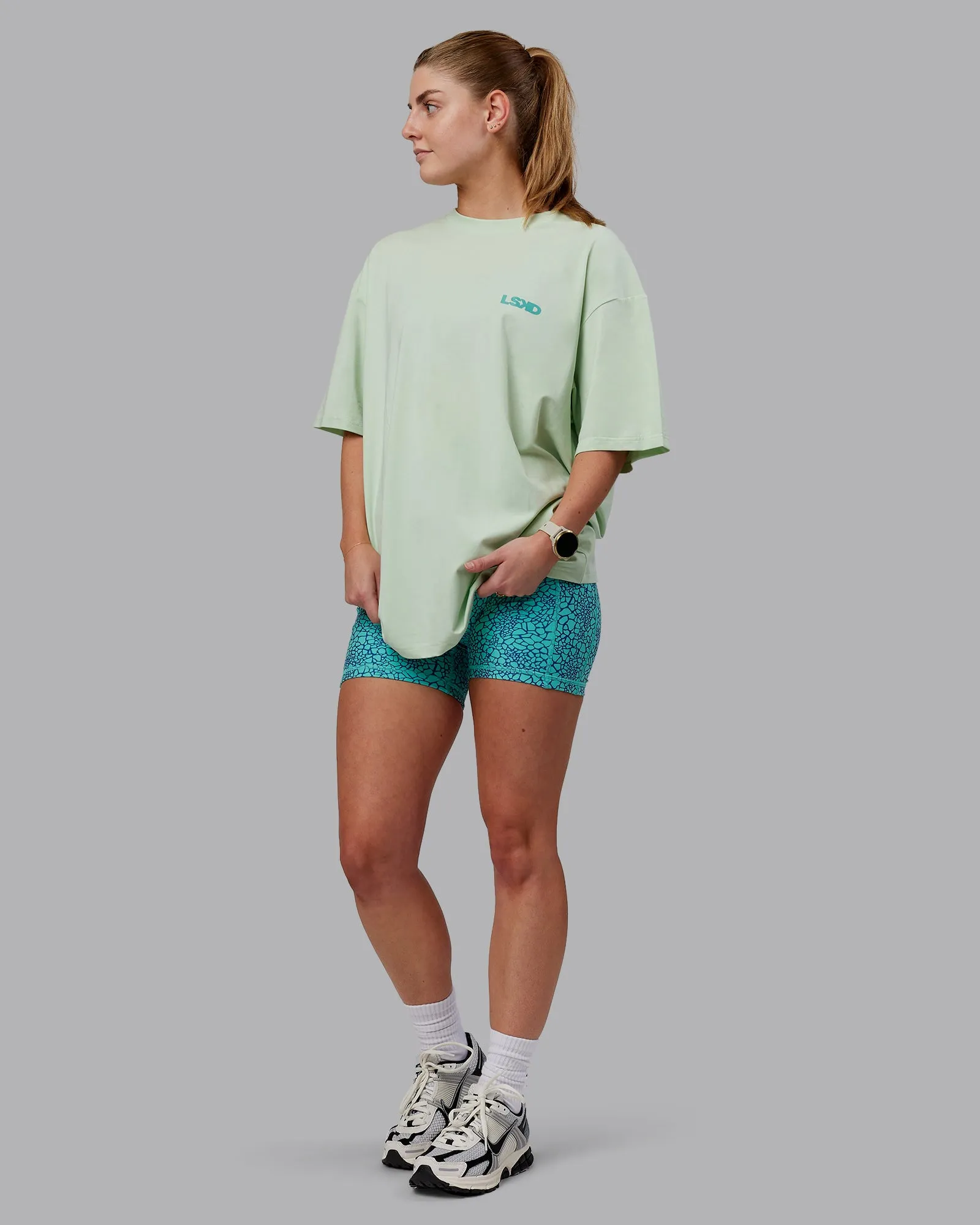 Unisex E.T.J FLXCotton Tee Oversize - Mint Leaf-Green