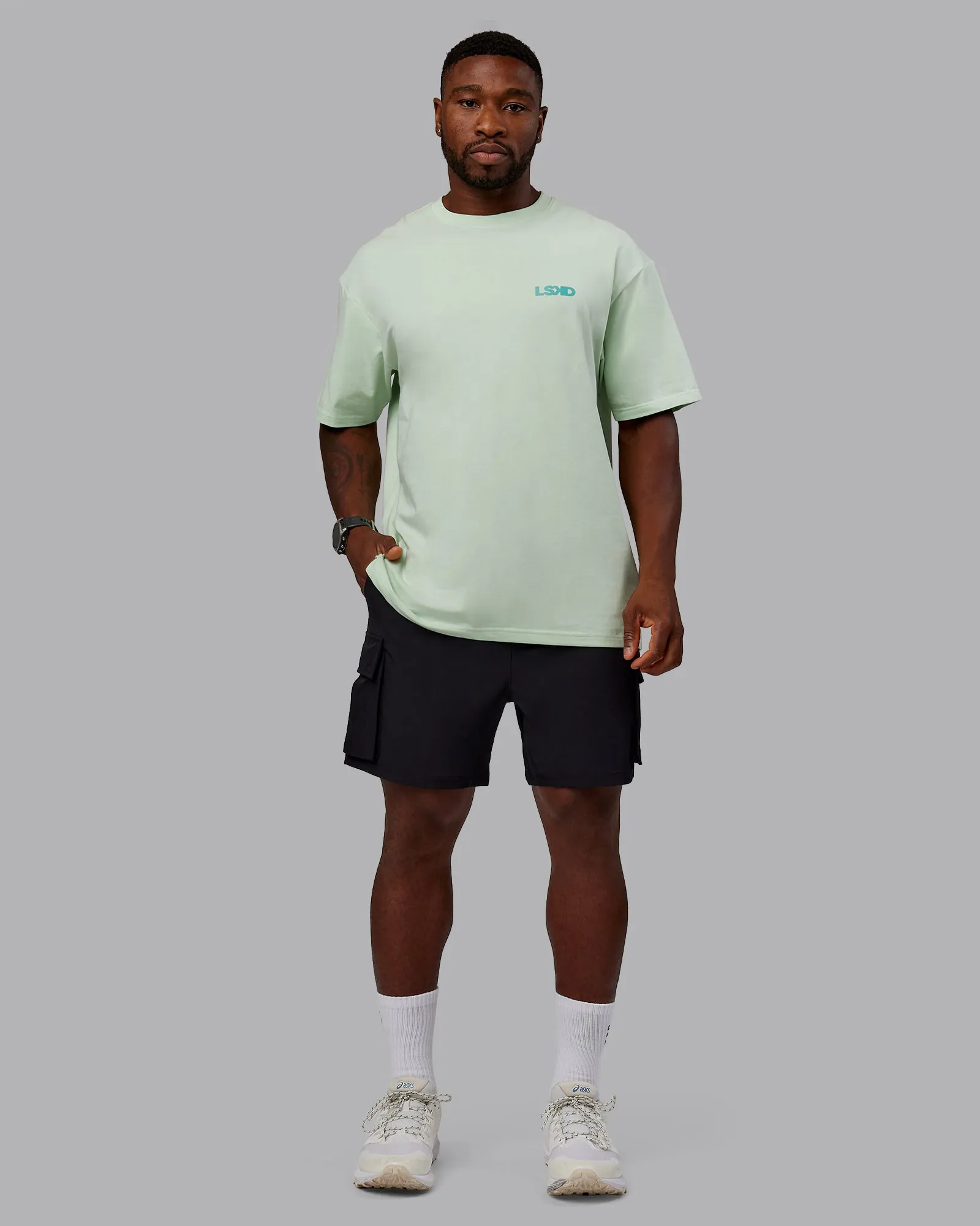 Unisex E.T.J FLXCotton Tee Oversize - Mint Leaf-Green