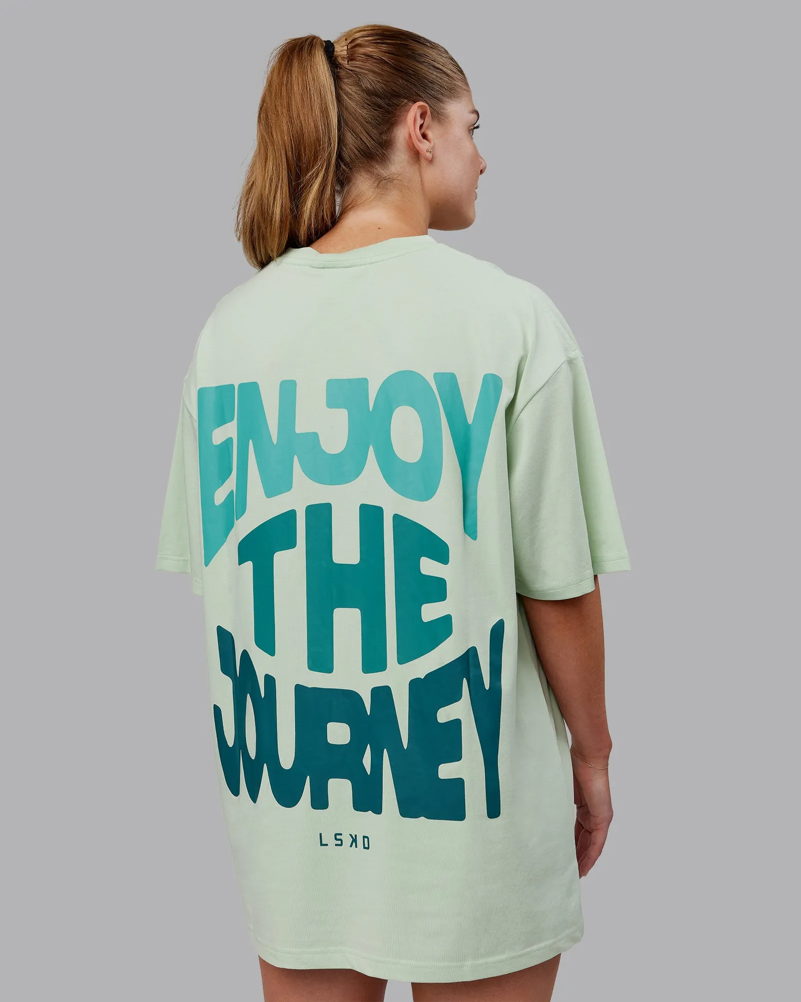 Unisex E.T.J FLXCotton Tee Oversize - Mint Leaf-Green