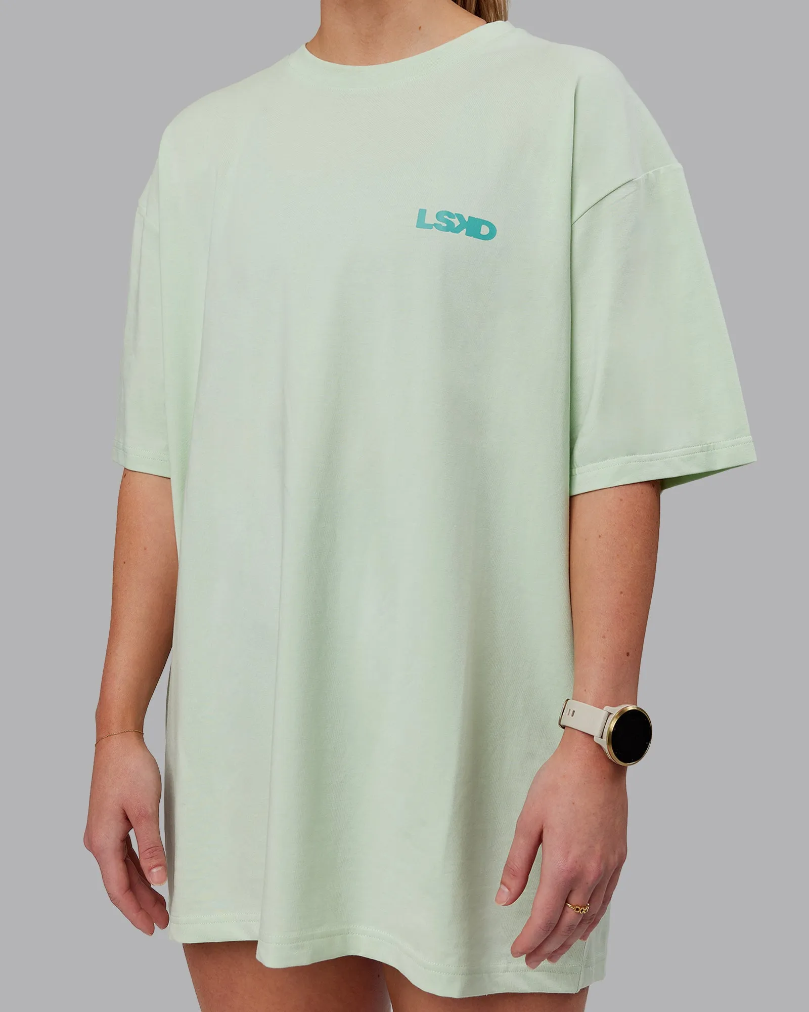 Unisex E.T.J FLXCotton Tee Oversize - Mint Leaf-Green