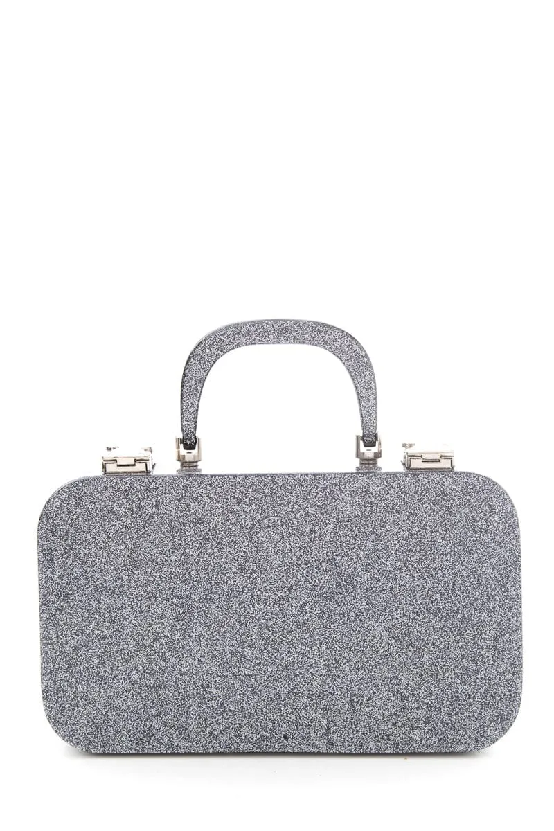 Urania Gazelli Silver Glitter Travel Case