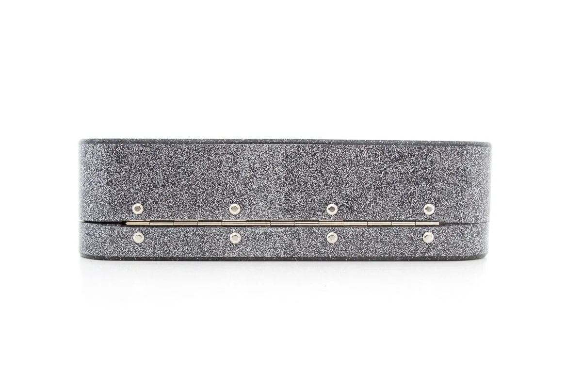 Urania Gazelli Silver Glitter Travel Case