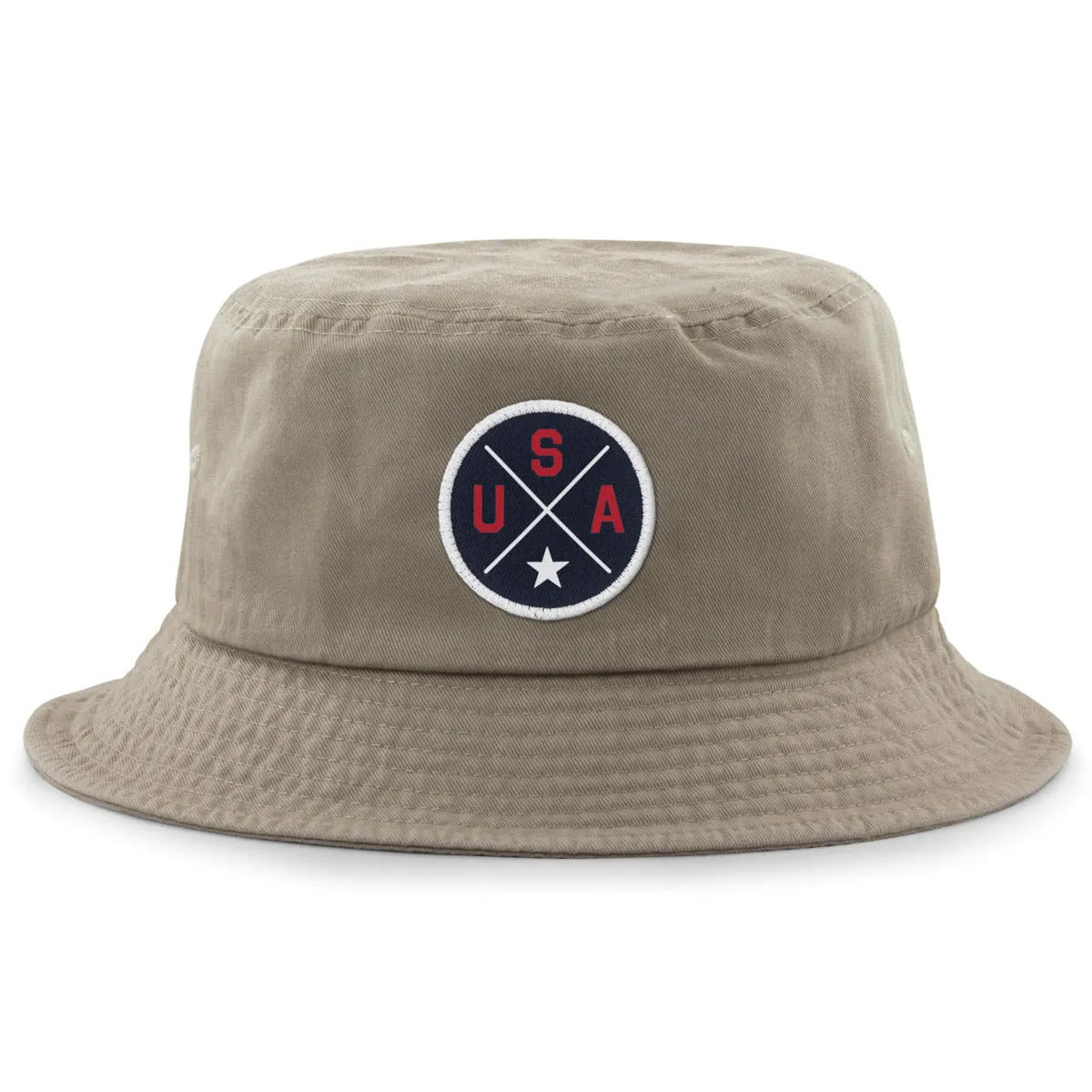 USA Circle Emblem Bucket Hat