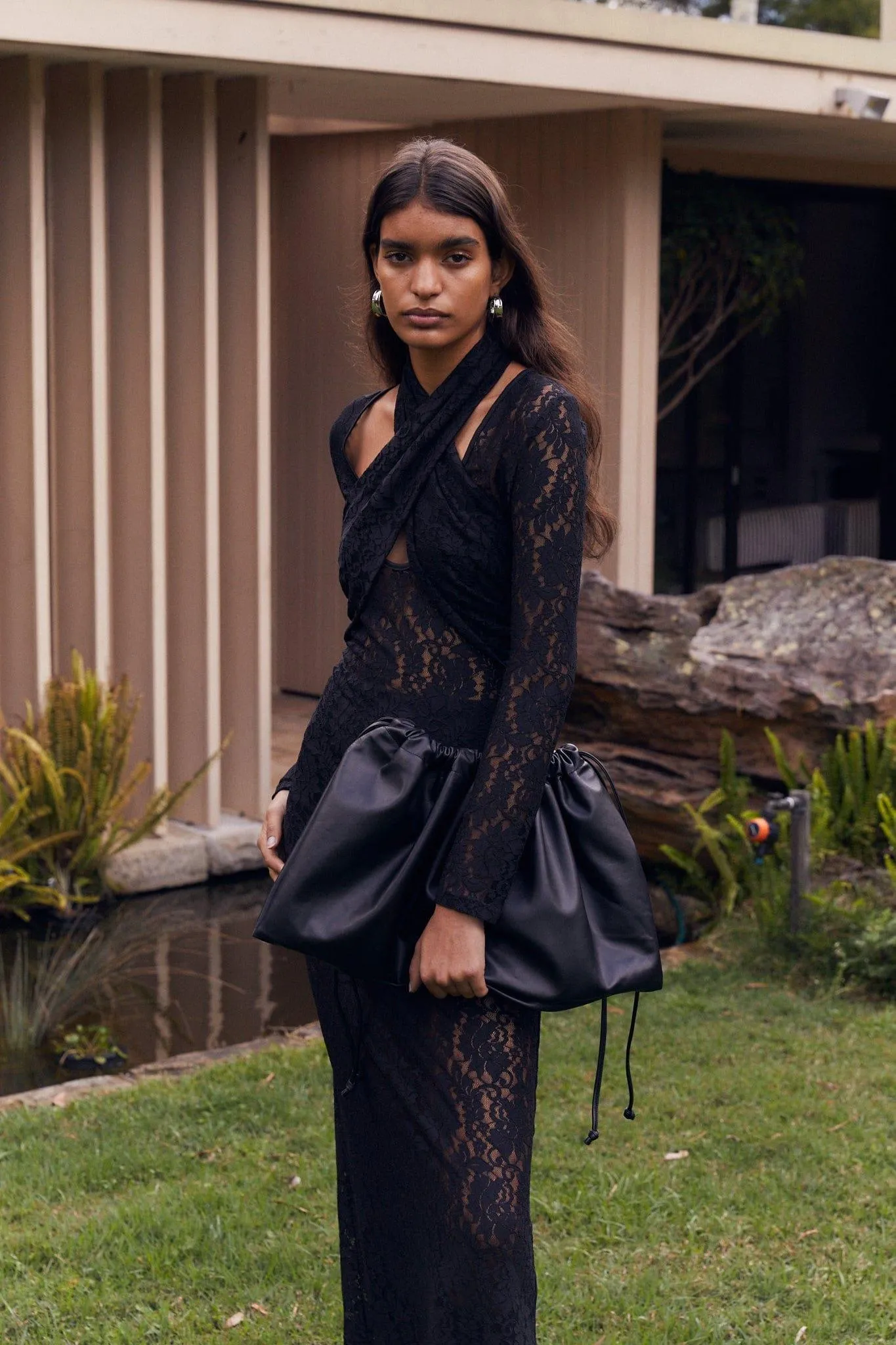VAGABOND PU OVERSIZED BAG | BLACK