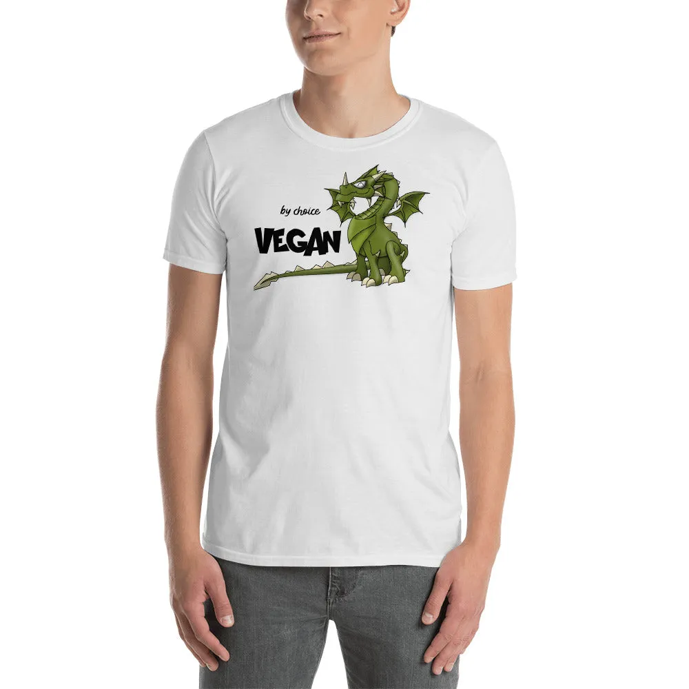 Vegan By Choice T Shirt White Vegan By Choice Dragon T Shirt for Men