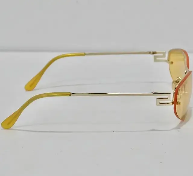 Versace 1990s Yellow Sunglasses