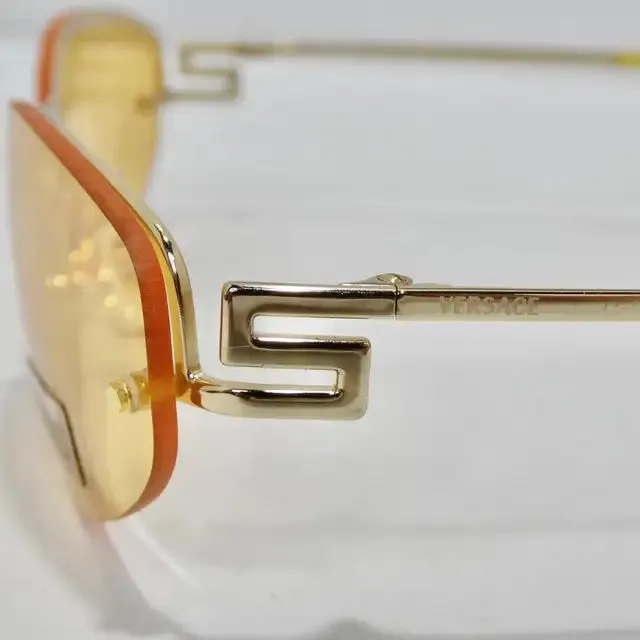 Versace 1990s Yellow Sunglasses