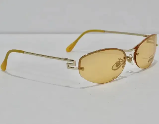Versace 1990s Yellow Sunglasses