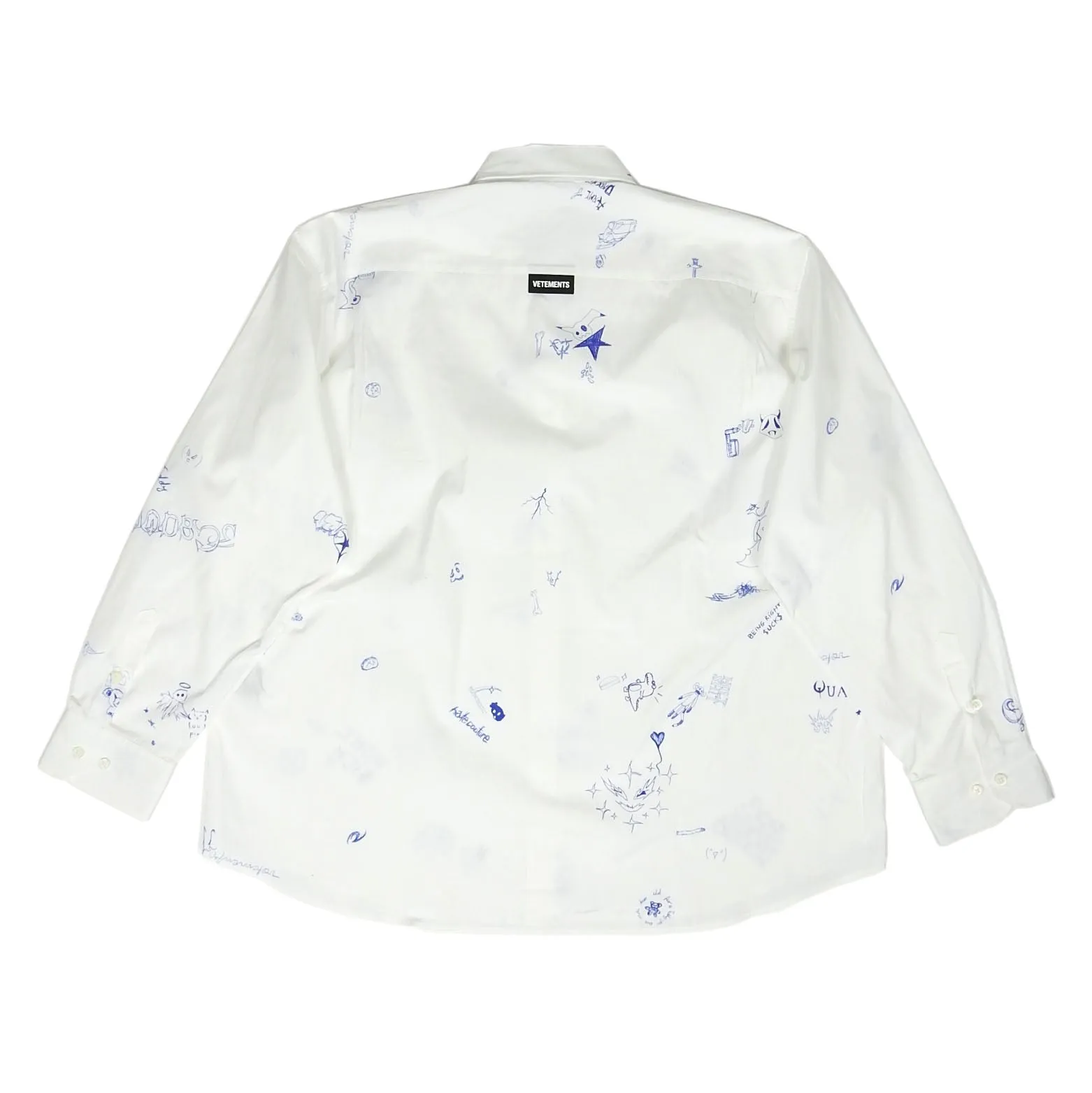 Vetements Scribble Shirt Size Large