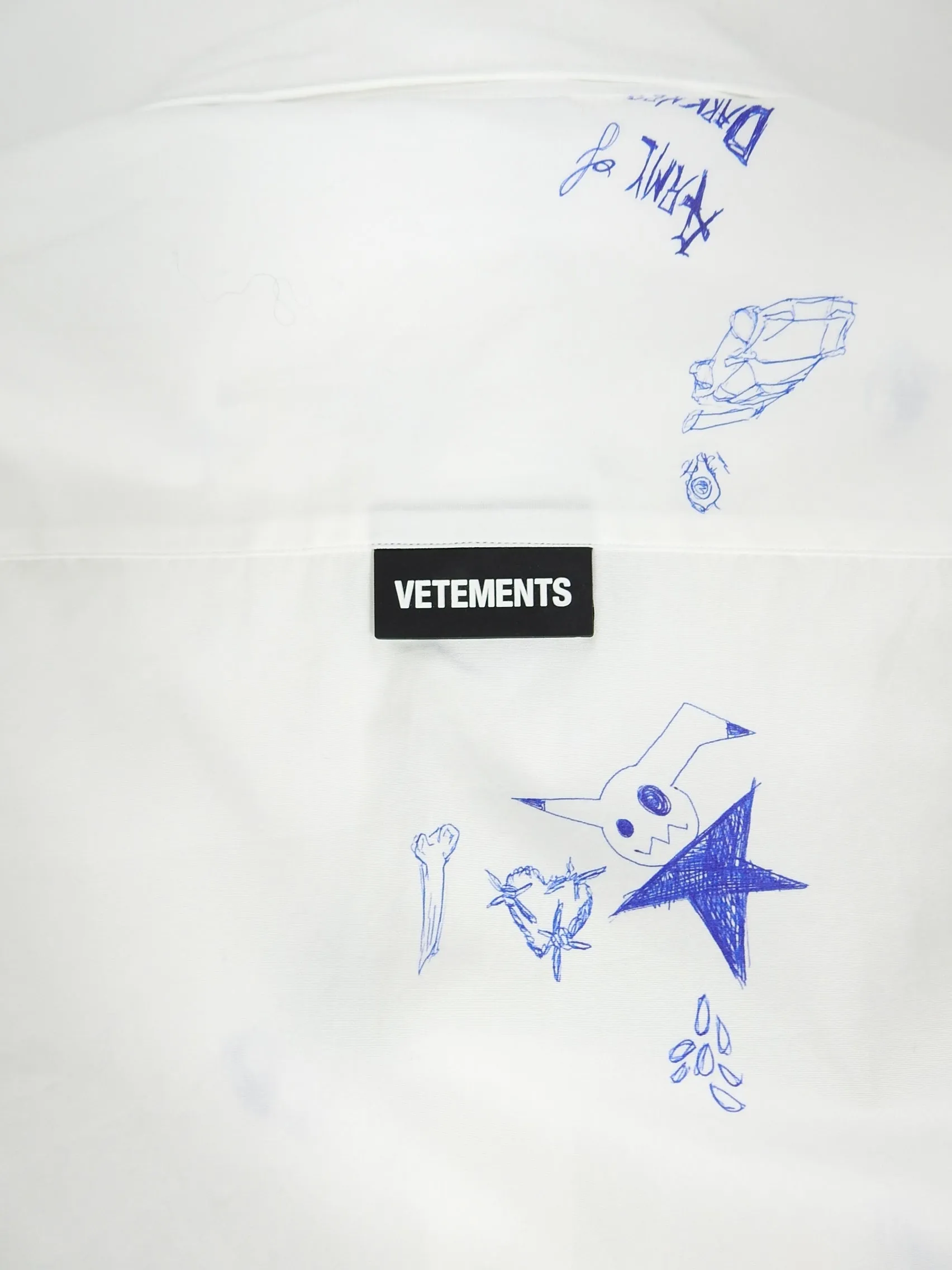 Vetements Scribble Shirt Size Large