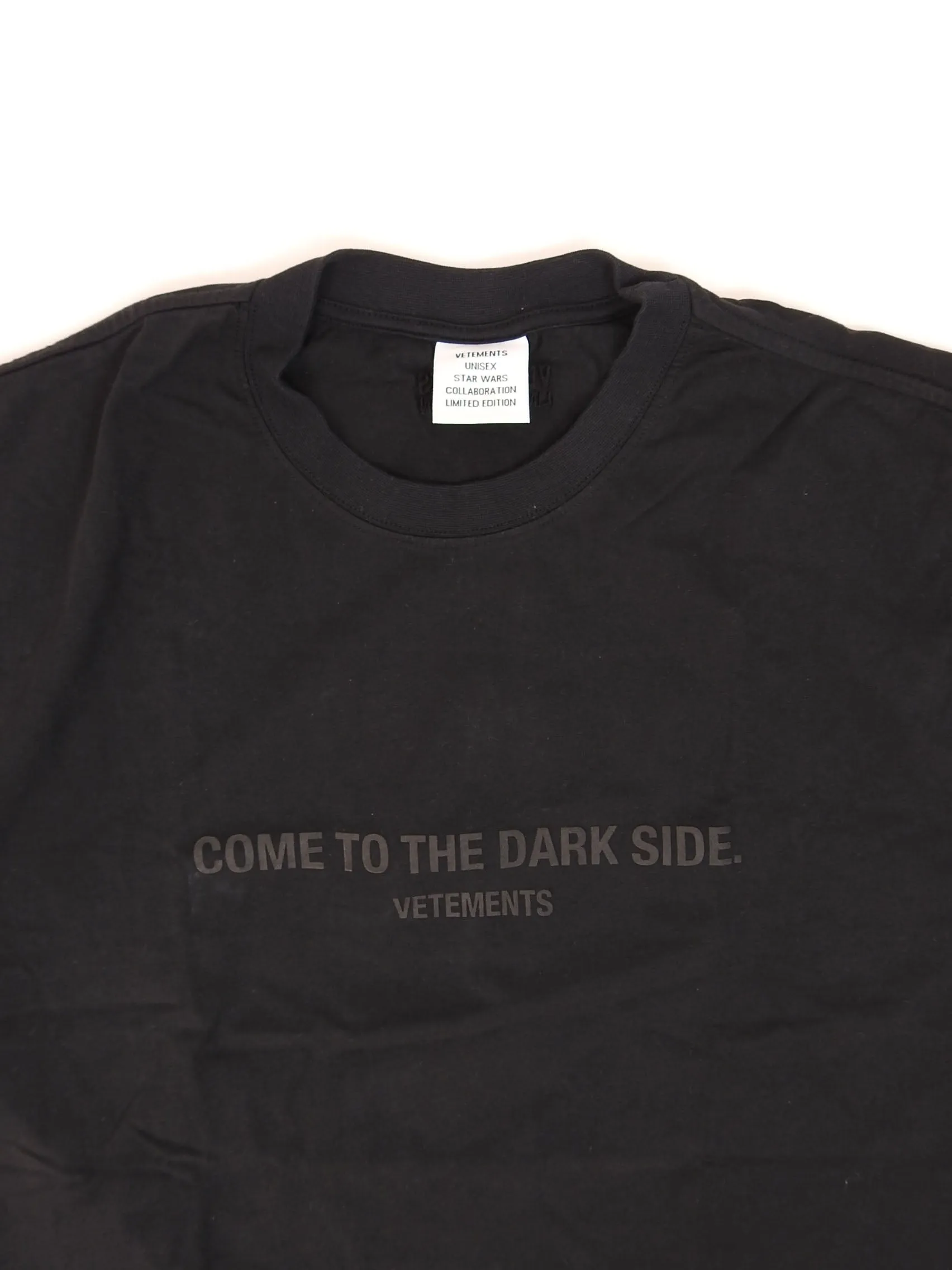 Vetements x Star Wars Darkside T-Shirt Size Large