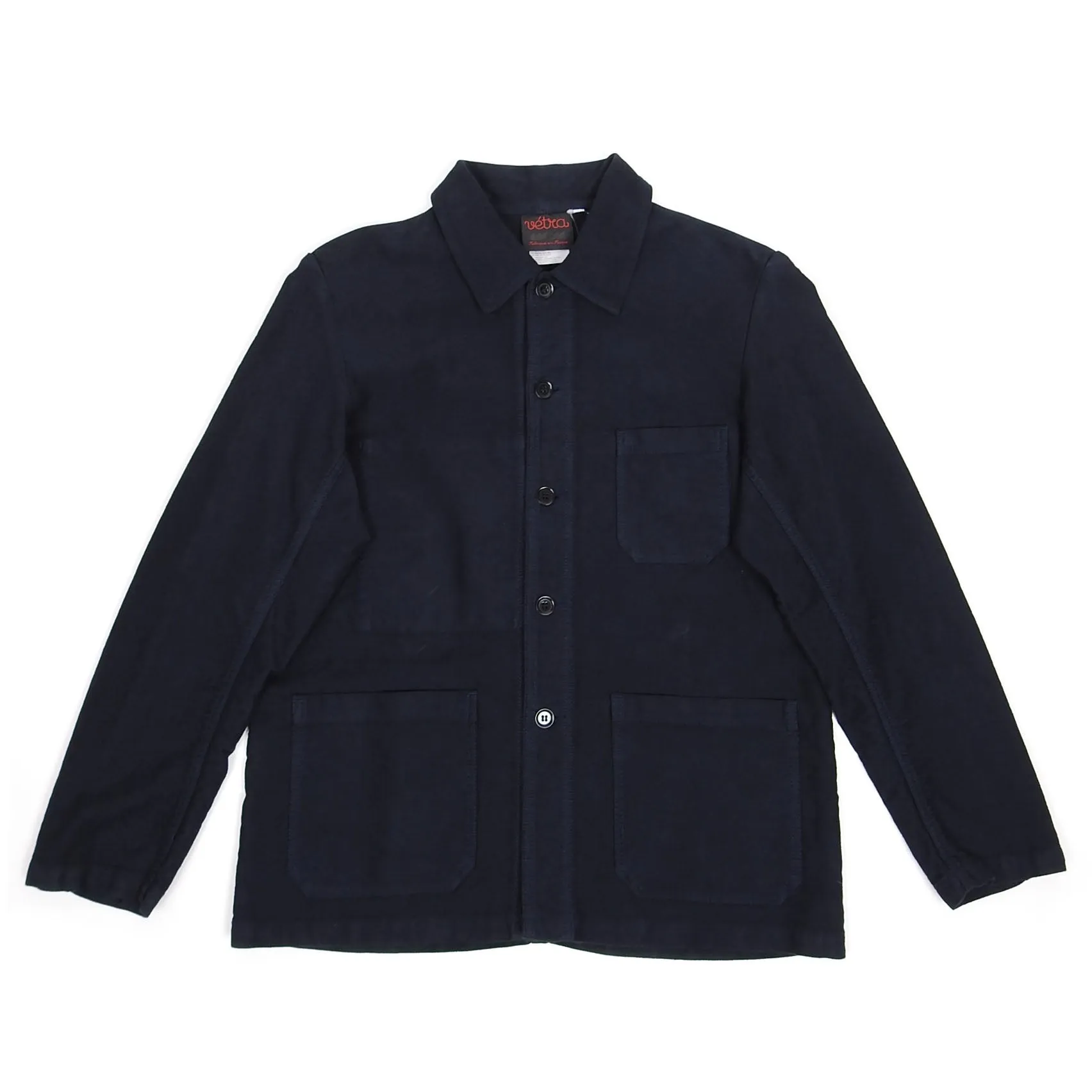 Vetra Navy Moleskin Chore Jacket Size 44 (fits a Large)