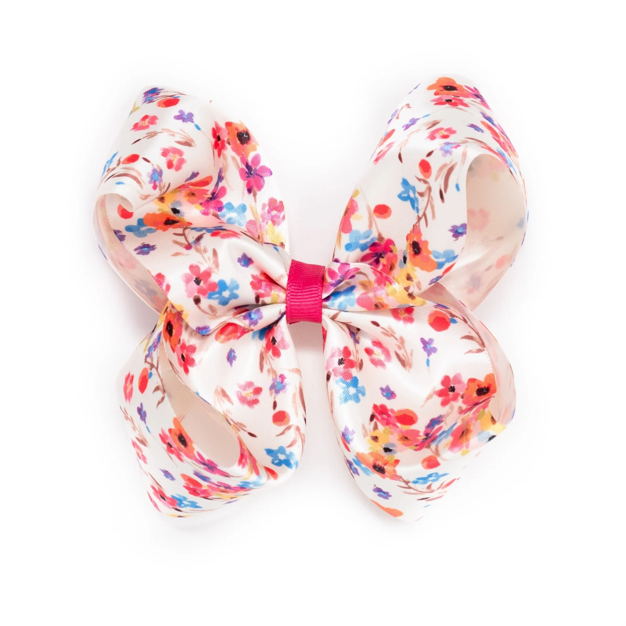 Vibrant Floral Printed Satin