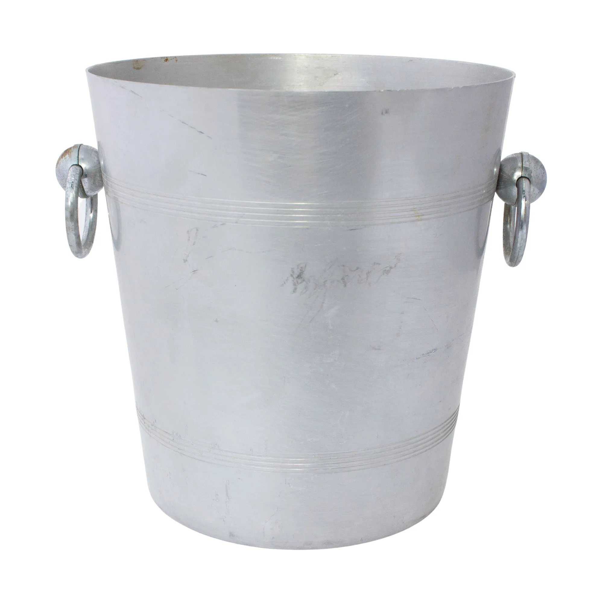 Vintage French Metal Ice Bucket | Jacquesson Label