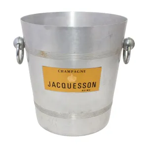 Vintage French Metal Ice Bucket | Jacquesson Label