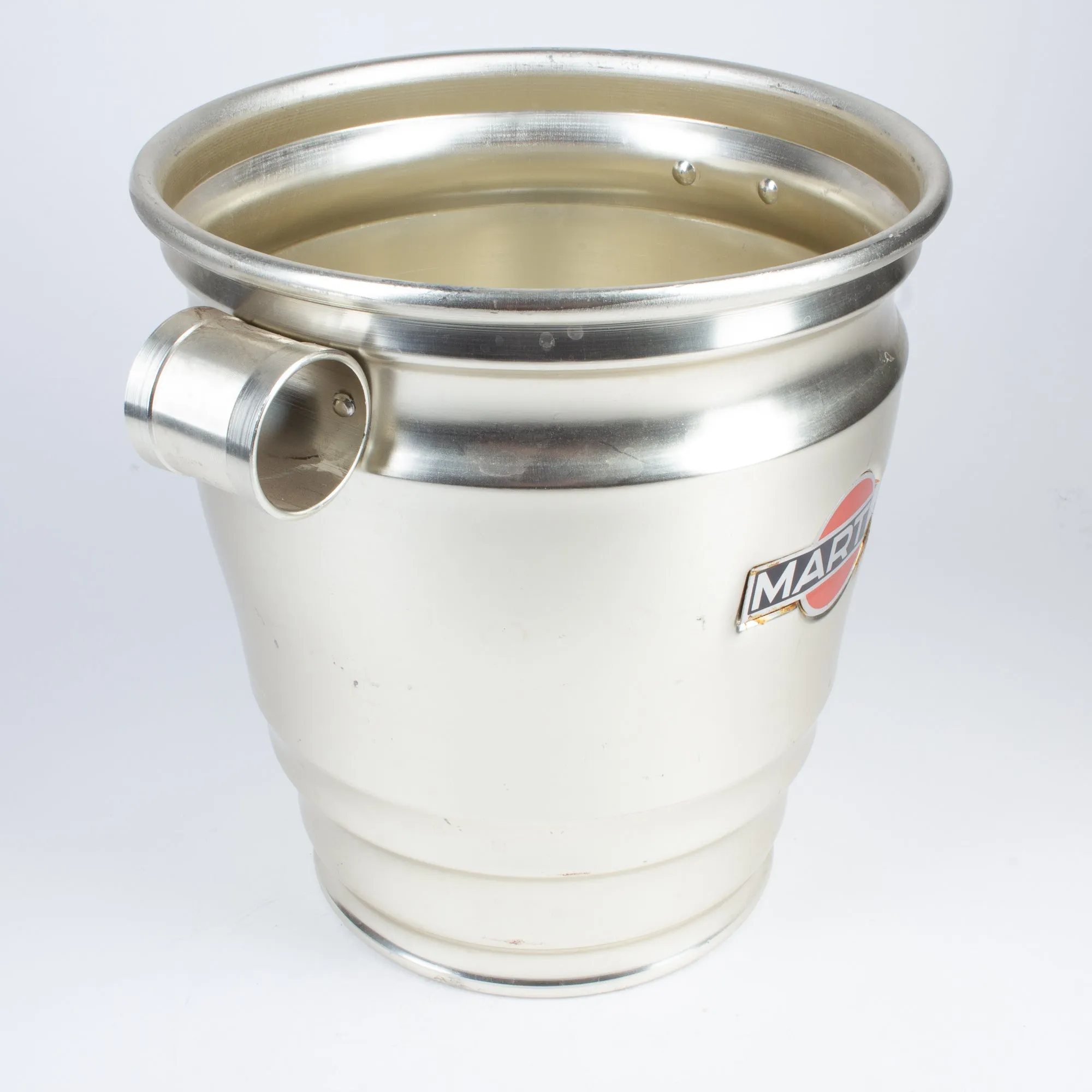 Vintage Italian Metal Martini Brand Ice Bucket