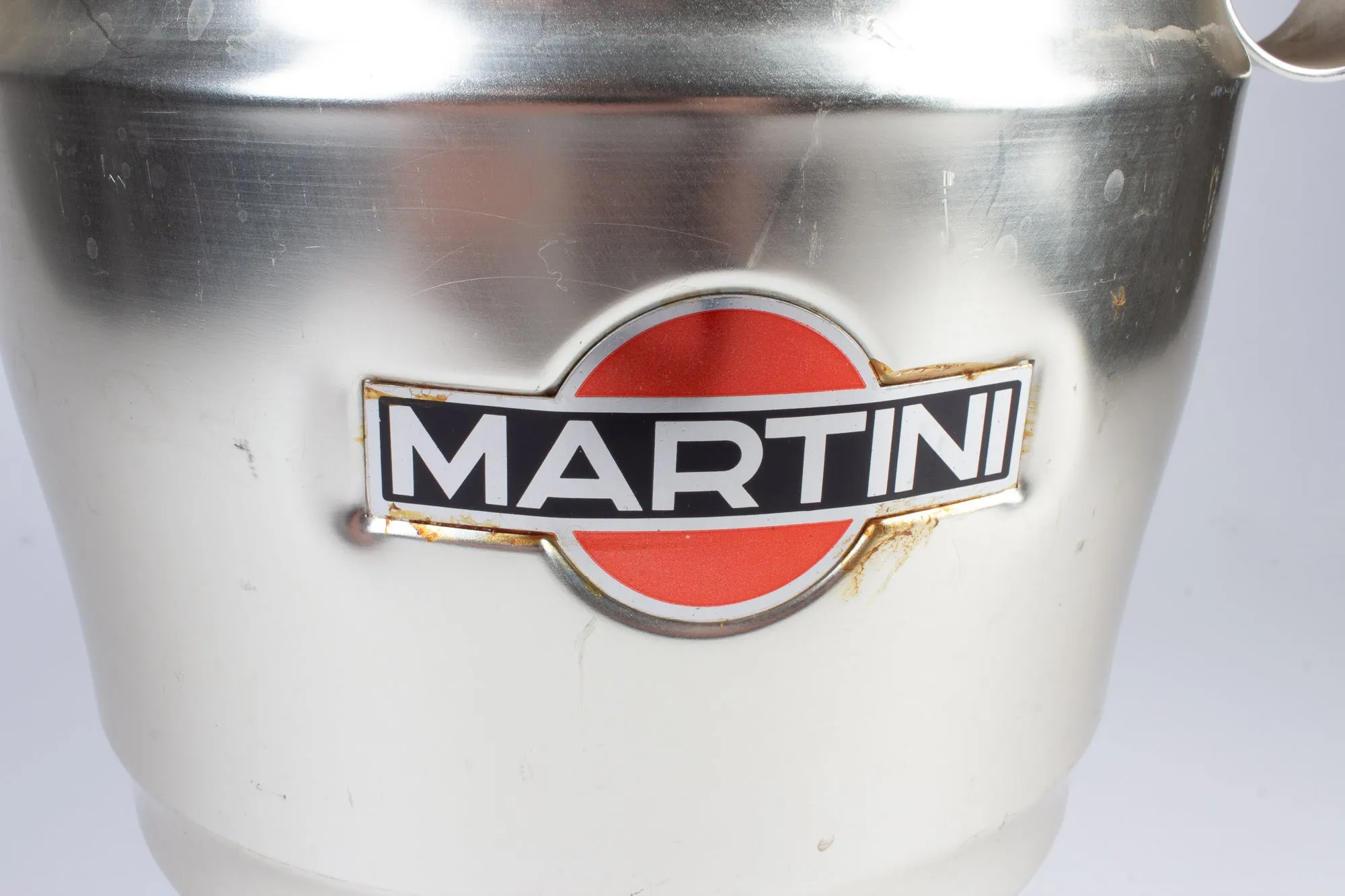 Vintage Italian Metal Martini Brand Ice Bucket