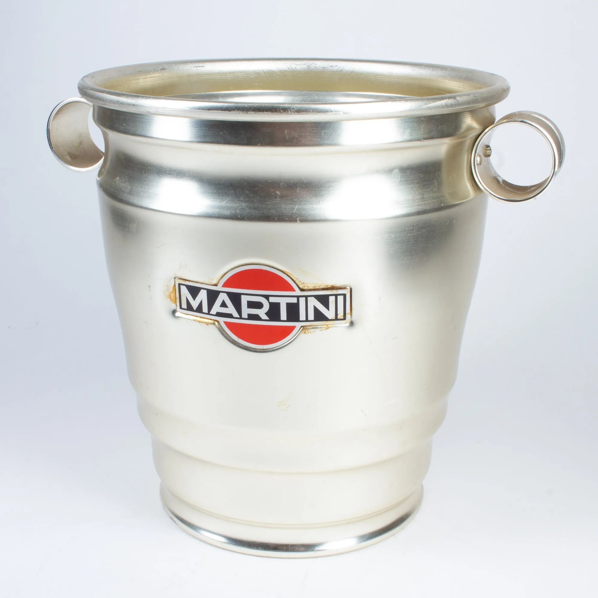 Vintage Italian Metal Martini Brand Ice Bucket