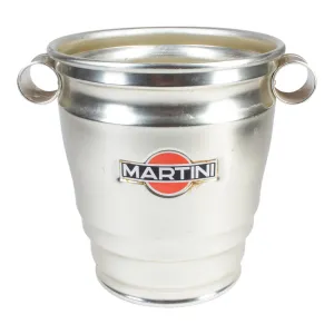 Vintage Italian Metal Martini Brand Ice Bucket