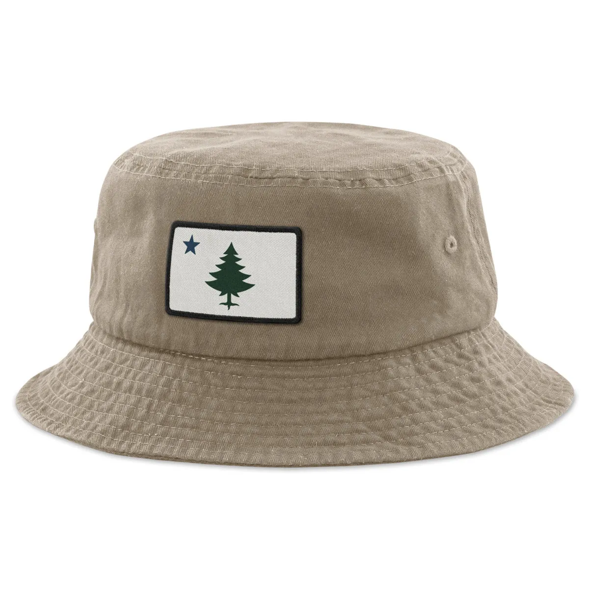 Vintage Maine Flag Bucket Hat