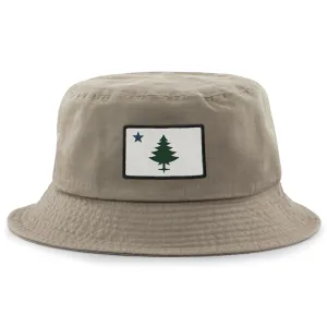 Vintage Maine Flag Bucket Hat