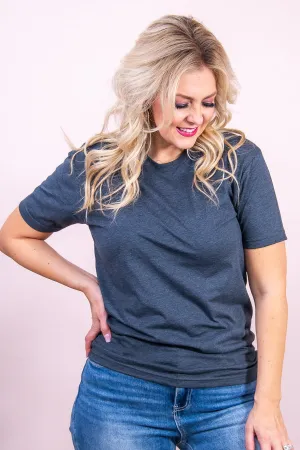 Vintage Navy Triblend Crew Neck Tee - T8020VNV