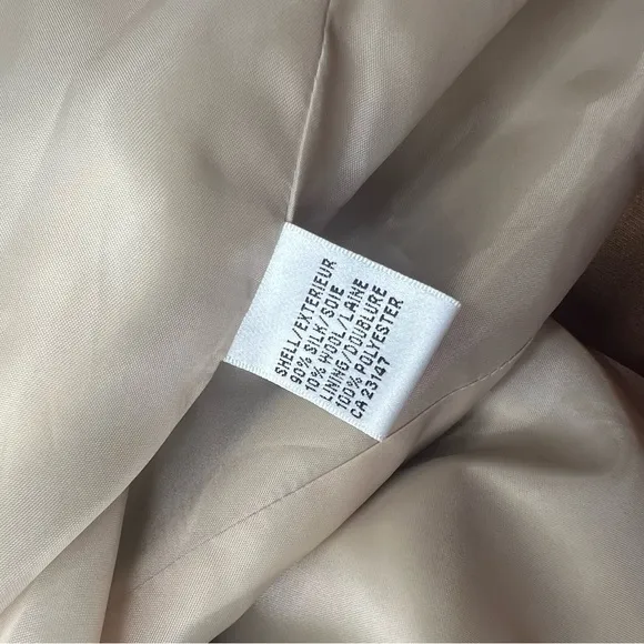VINTAGE Talbots Silk Blend Jacket Size 10 Petite NWT Cream Classic Chic