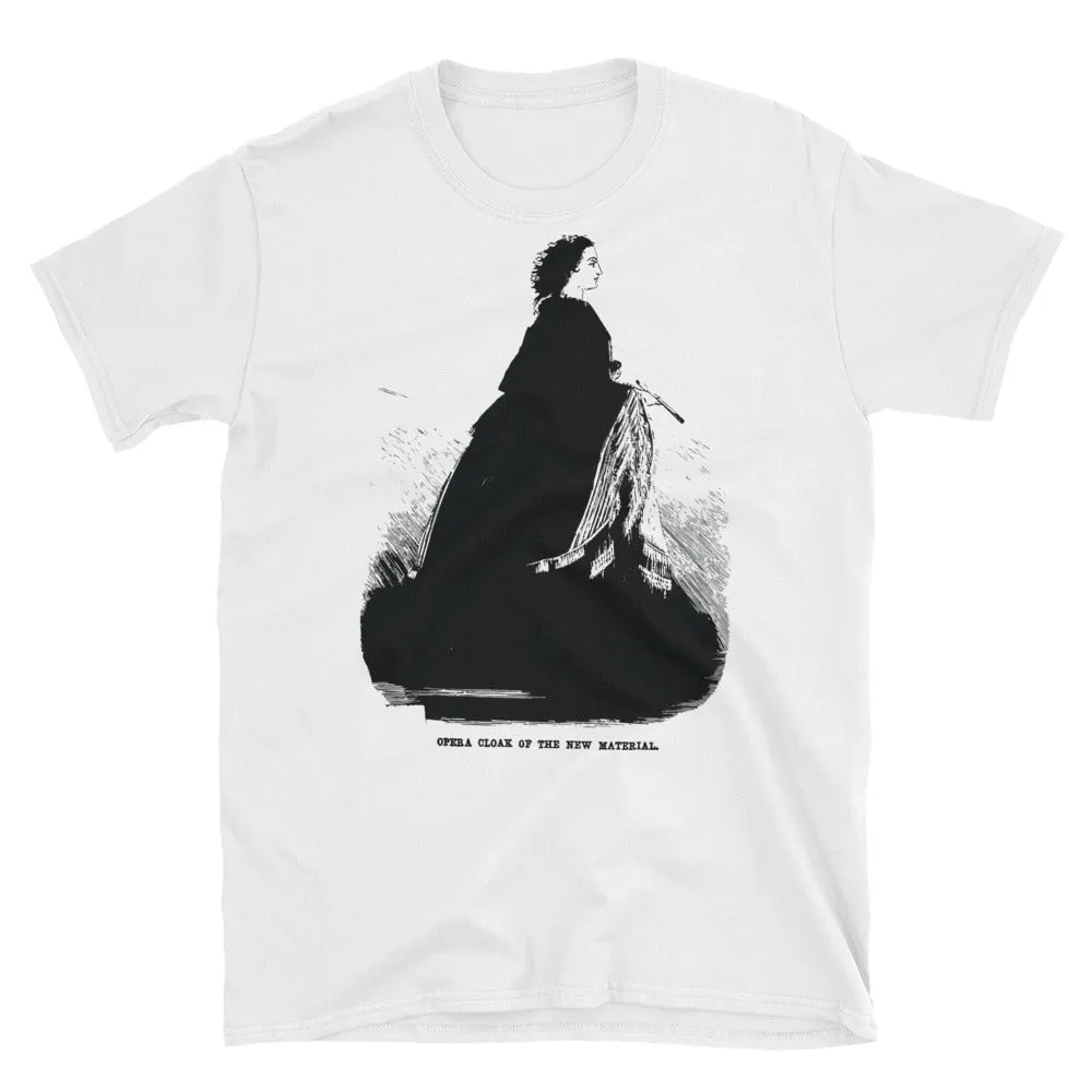 Vintage Woman In A Clock T Shirt Short-Sleeve Unisex White T-Shirt