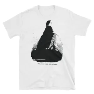 Vintage Woman In A Clock T Shirt Short-Sleeve Unisex White T-Shirt