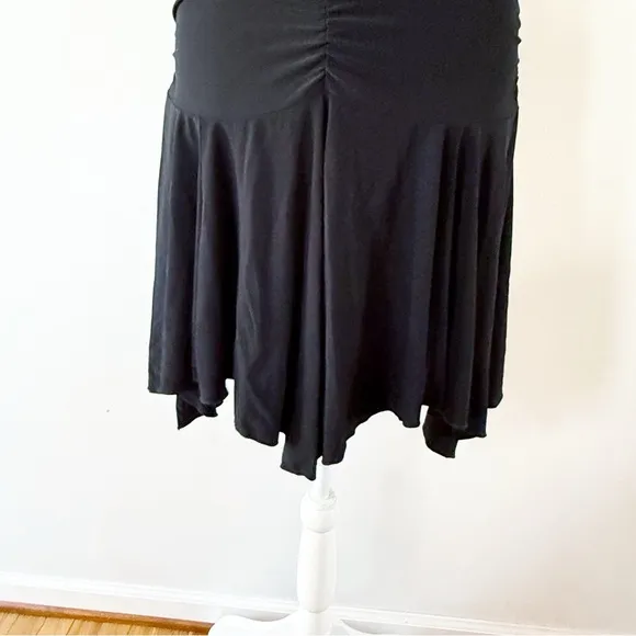 Vintage Y2K Asymmetrical Halter Drop Waist Dress Womens Medium Goth Whimsigoth