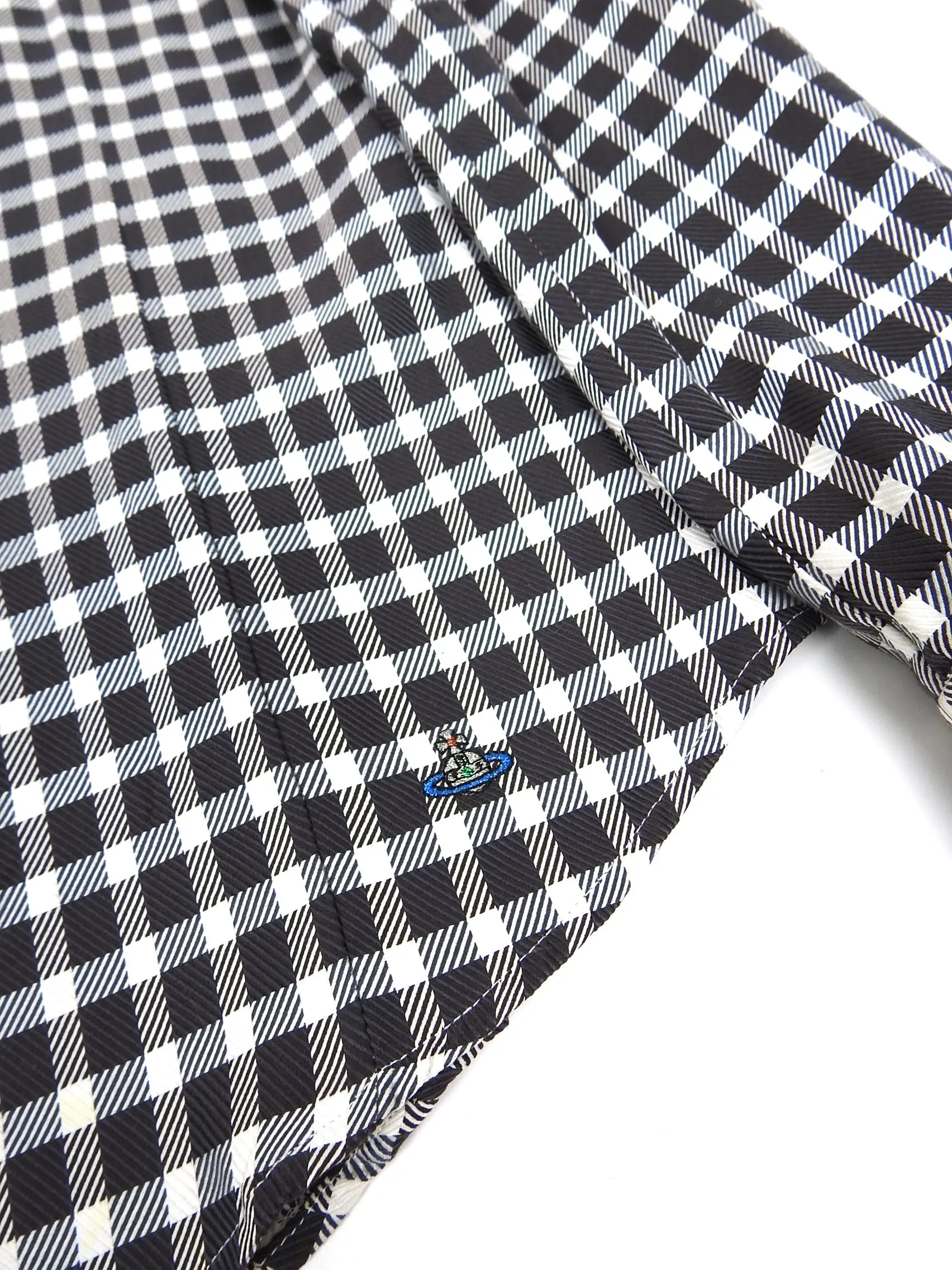 Vivienne Westwood Check Ruffle Shirt Size 4