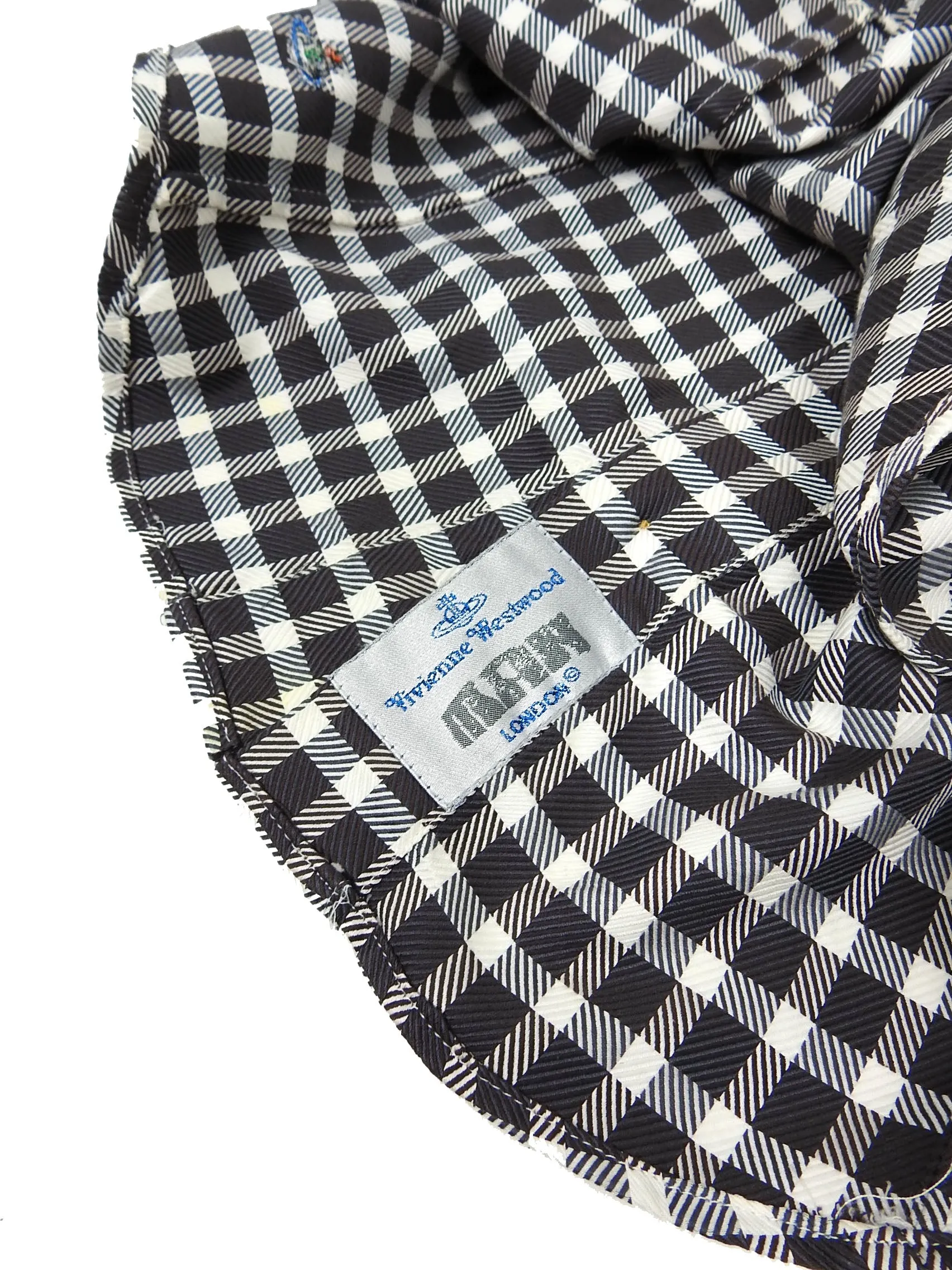 Vivienne Westwood Check Ruffle Shirt Size 4