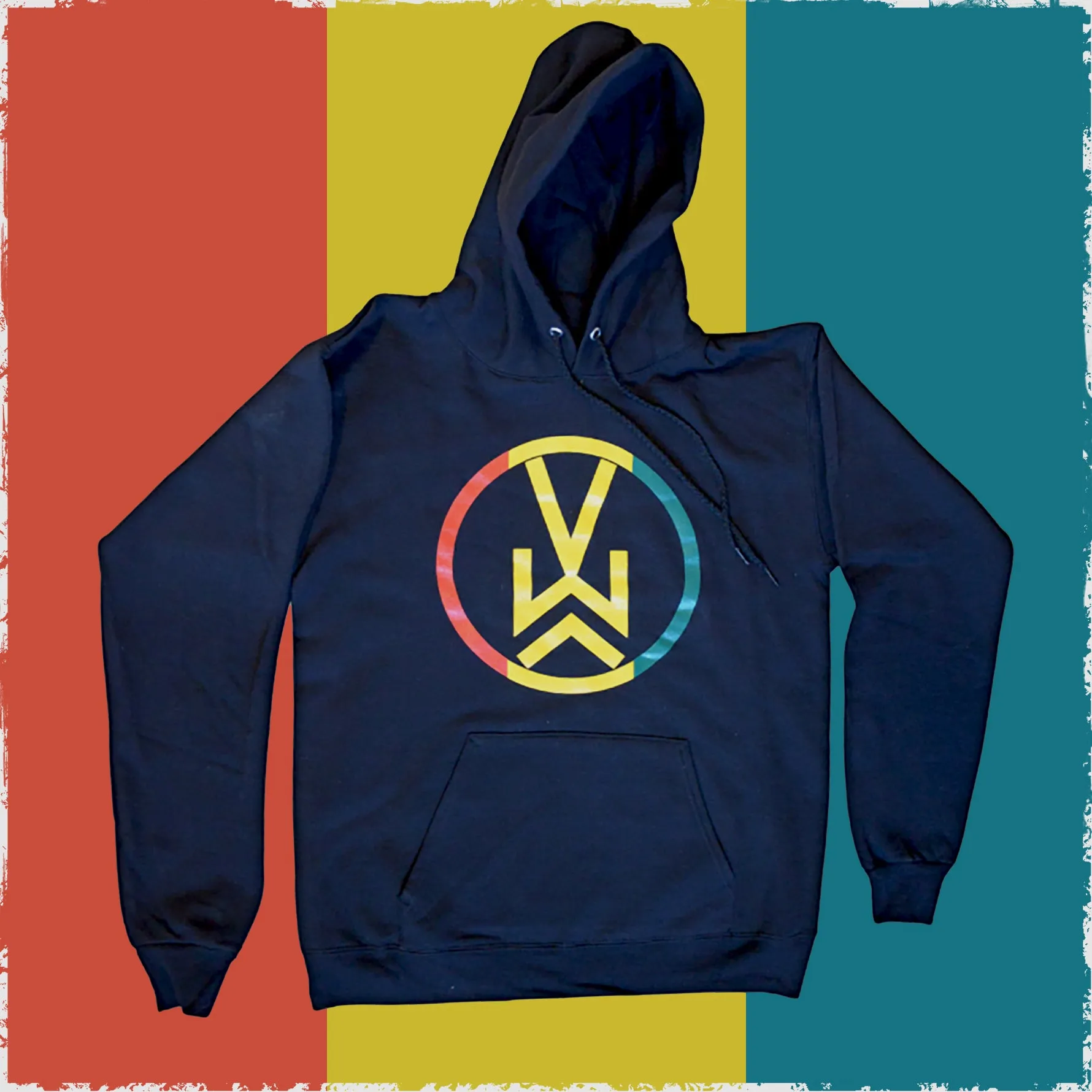 VW Logo Hooded Pullover Sweatshirt
