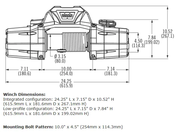 WARN - ZEON 8 WINCH - 88980