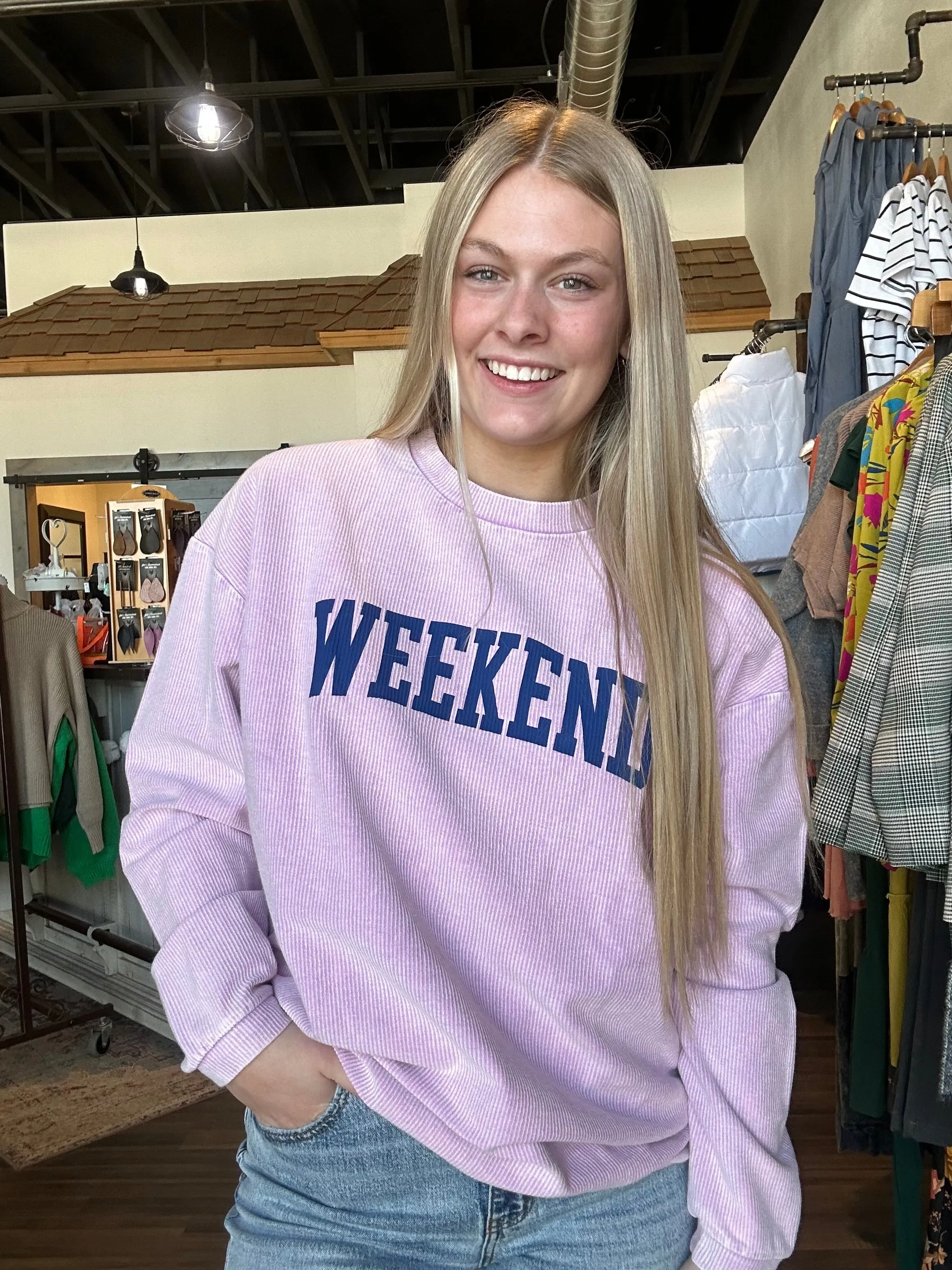 Weekend Corded Sweatshirt
