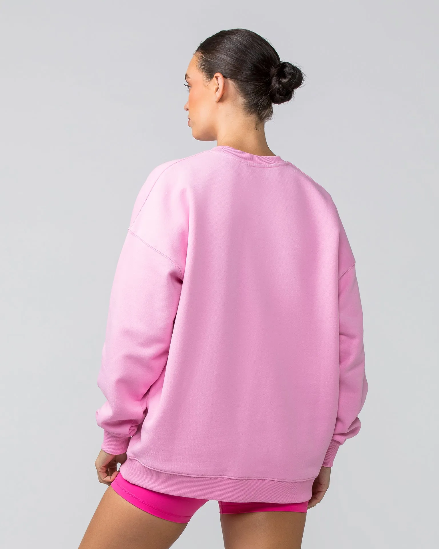 Weekend Oversized Pullover - Pink Frosting