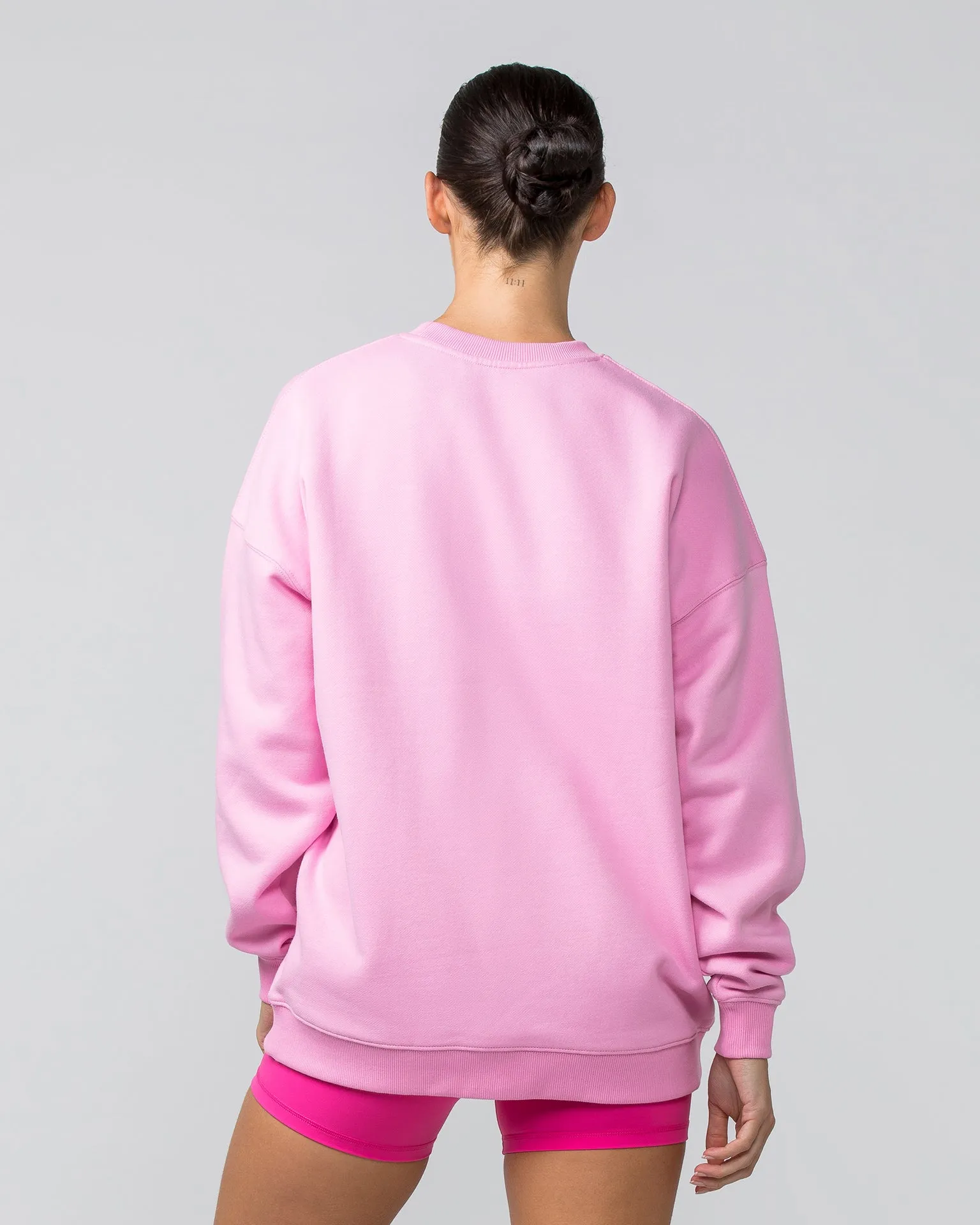 Weekend Oversized Pullover - Pink Frosting