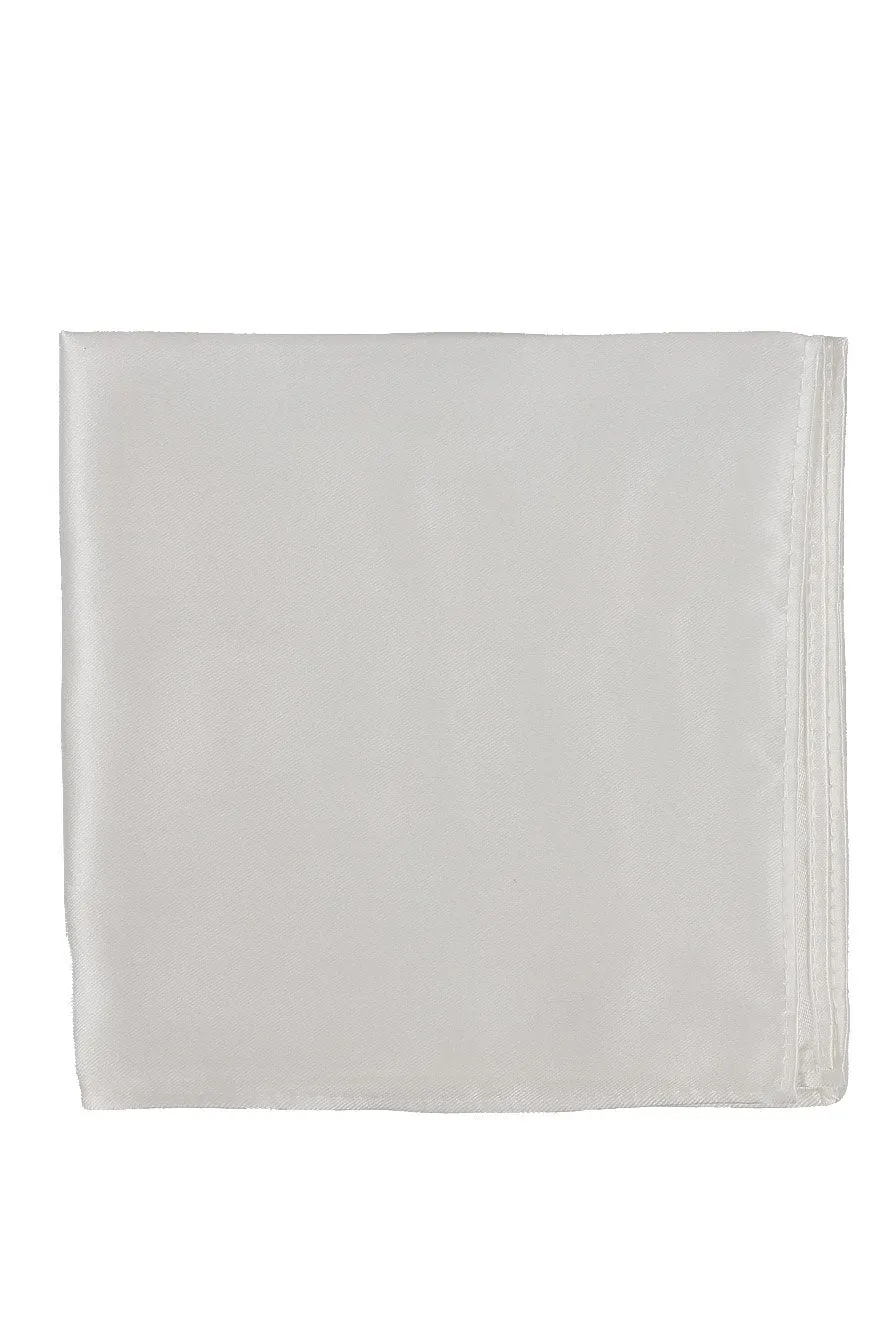 White Eternity Pocket Square