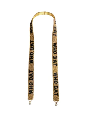 Who Dat Beaded Strap - Gold