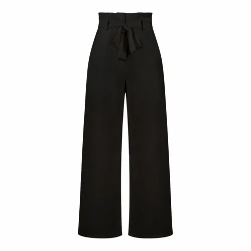 Women's Casual Wide-Leg Trousers with Belt