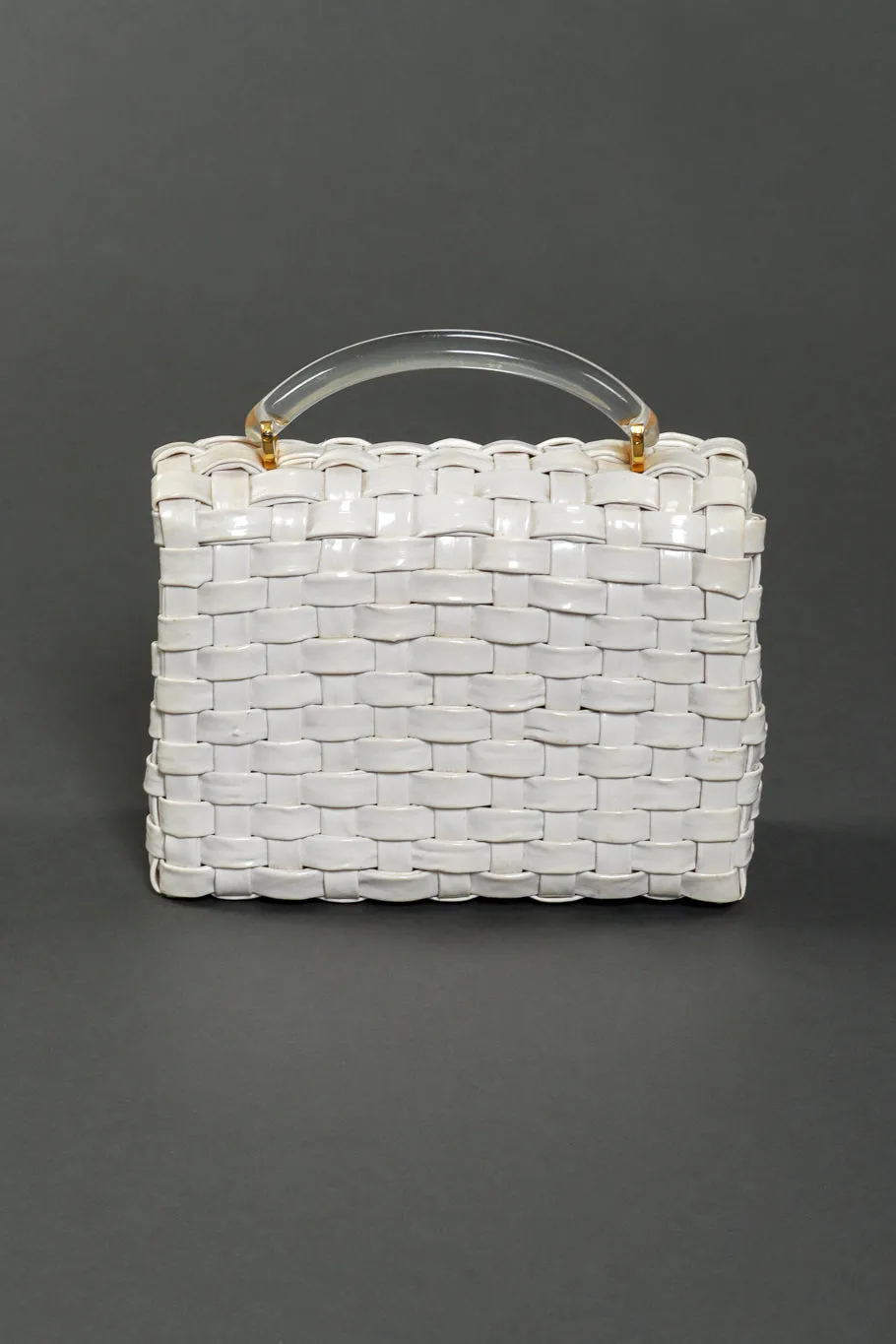 Woven Vinyl Handbag