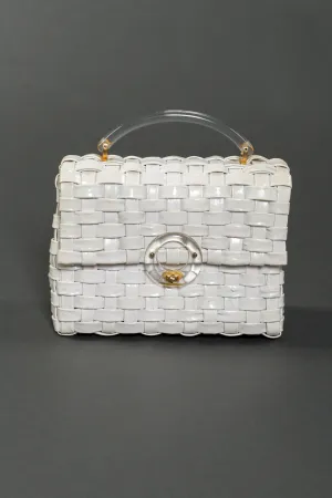Woven Vinyl Handbag