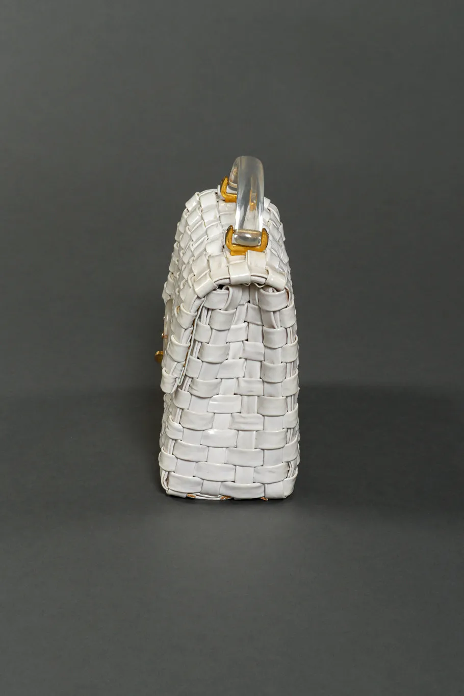 Woven Vinyl Handbag